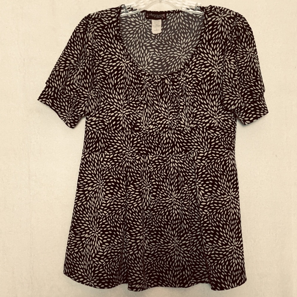 Candy Rain Maternity Black and White Top